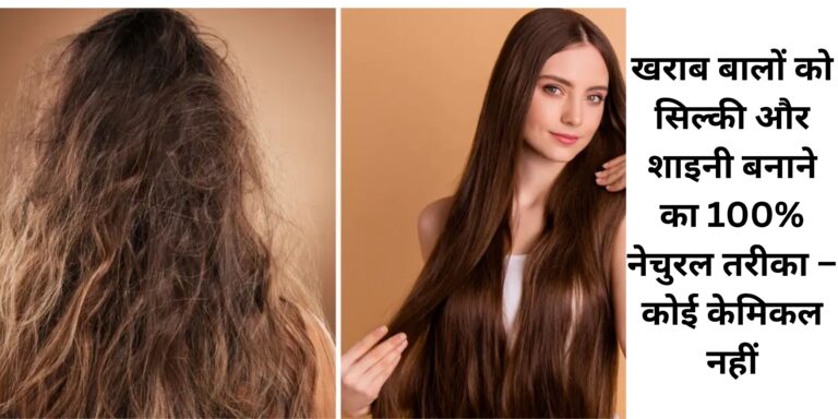 खराब बालों को सिल्की और शाइनी बनाने का 100% नेचुरल तरीका – कोई केमिकल नहीं